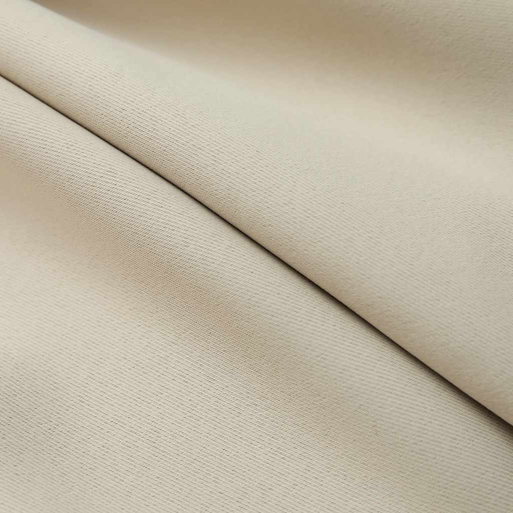 134448 vidaXL Blackout Curtains with Hooks 2 pcs Beige 140x245 cm