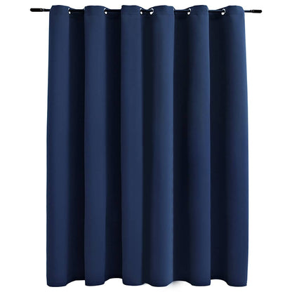 134453 vidaXL Blackout Curtain with Metal Rings Blue 290x245 cm