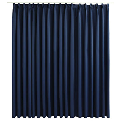 vidaXL Blackout Curtain with Hooks Blue 290x245 cm