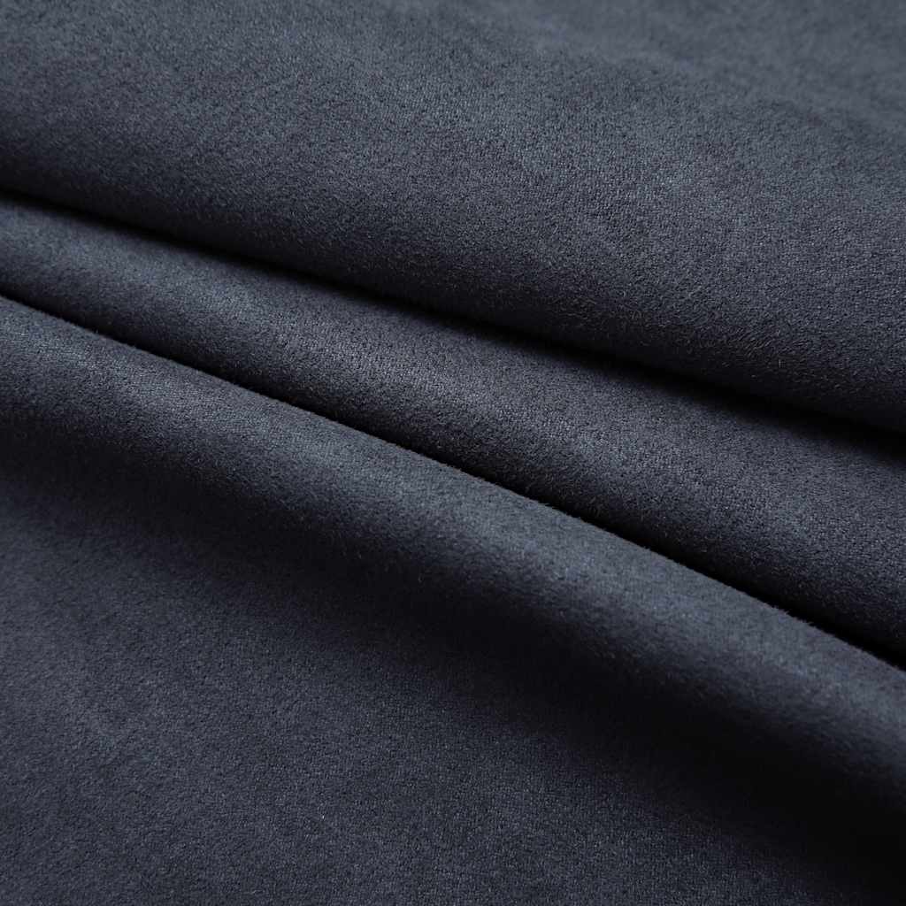 134459 vidaXL Blackout Curtains with Metal Rings 2 pcs Anthracite 140x225 cm