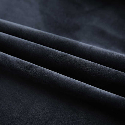 vidaXL Blackout Curtains 2 pcs with Hooks Velvet Black 140x175 cm
