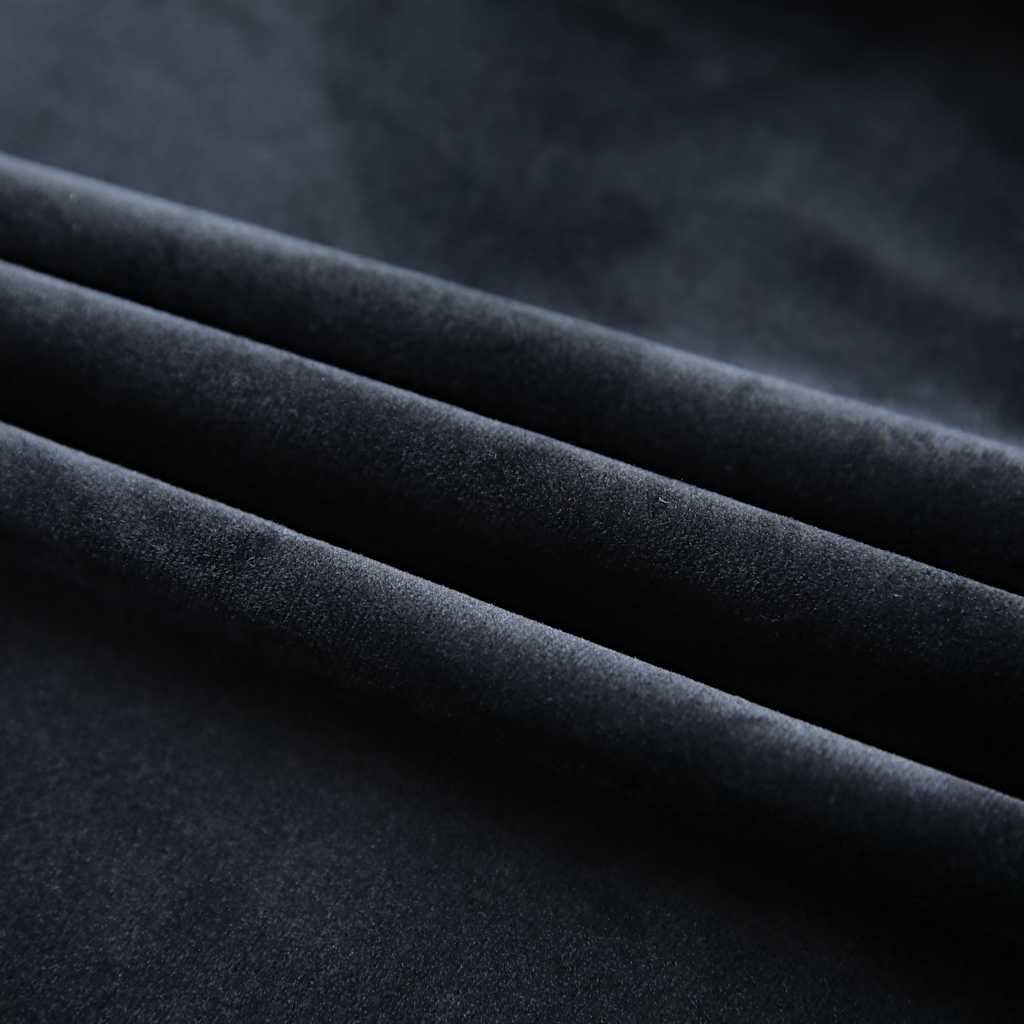 134495 vidaXL Blackout Curtain with Hooks Velvet Black 290x245 cm