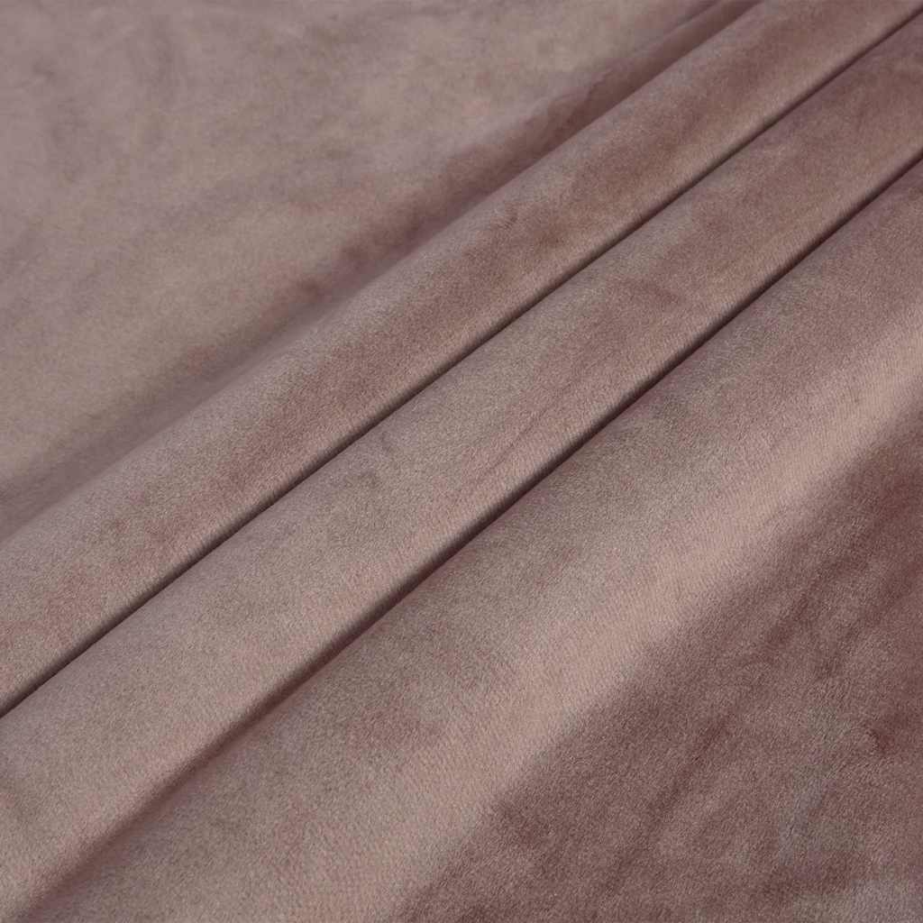 134523 vidaXL Blackout Curtain with Metal Rings Velvet Antique Pink 290x245 cm
