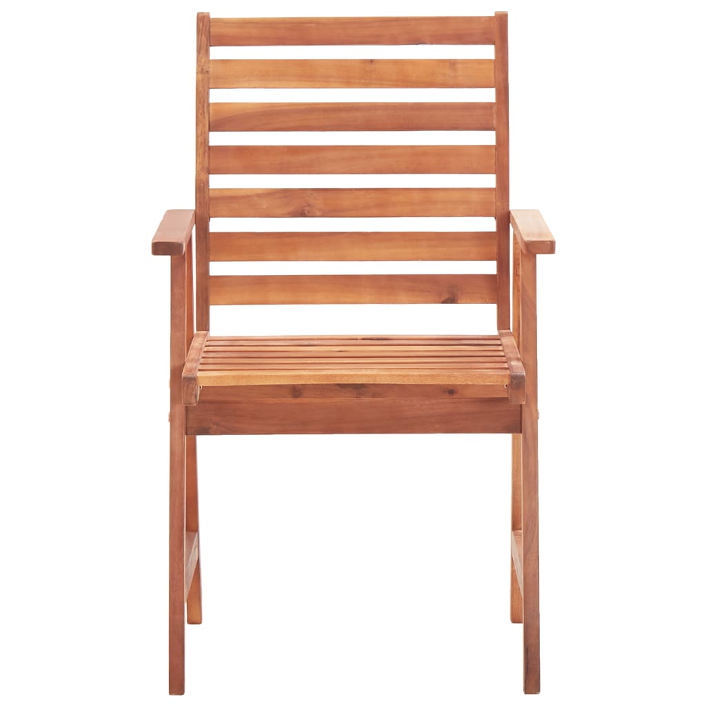 vidaXL Outdoor Chair | Set of 2 | Natural wood | Solid Acacia wood | Standard