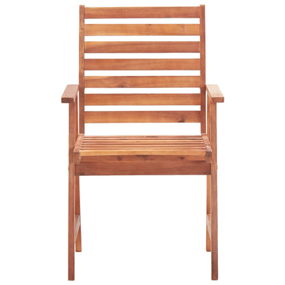 vidaXL Outdoor Chair | Set of 2 | Natural wood | Solid Acacia wood | Standard