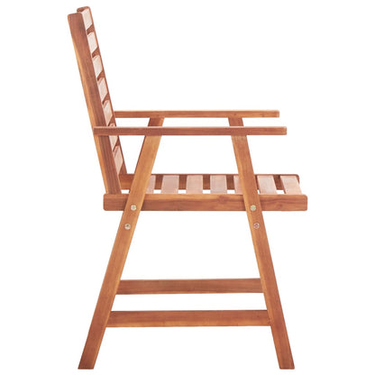 vidaXL Outdoor Chair | Set of 2 | Natural wood | Solid Acacia wood | Standard