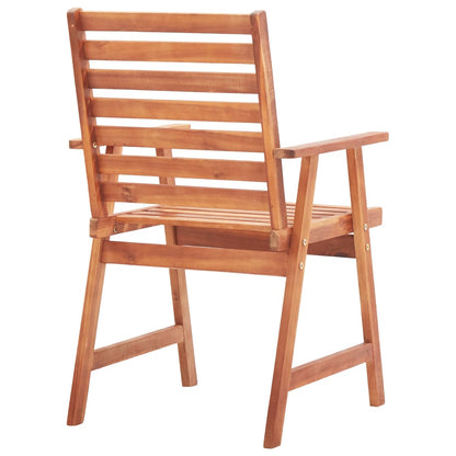 vidaXL Outdoor Chair | Set of 3 | Natural wood | Solid acacia wood | One Size