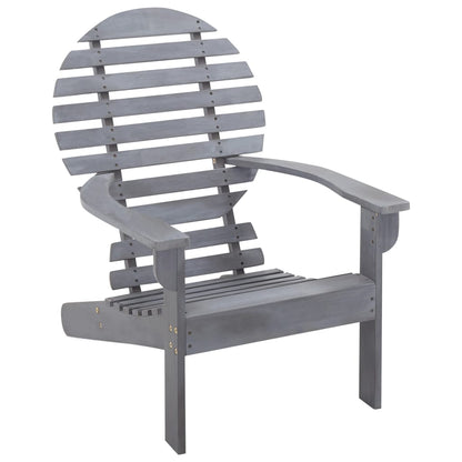 vidaXL Garden Chair | Grey | Solid acacia wood | Light, easy to move