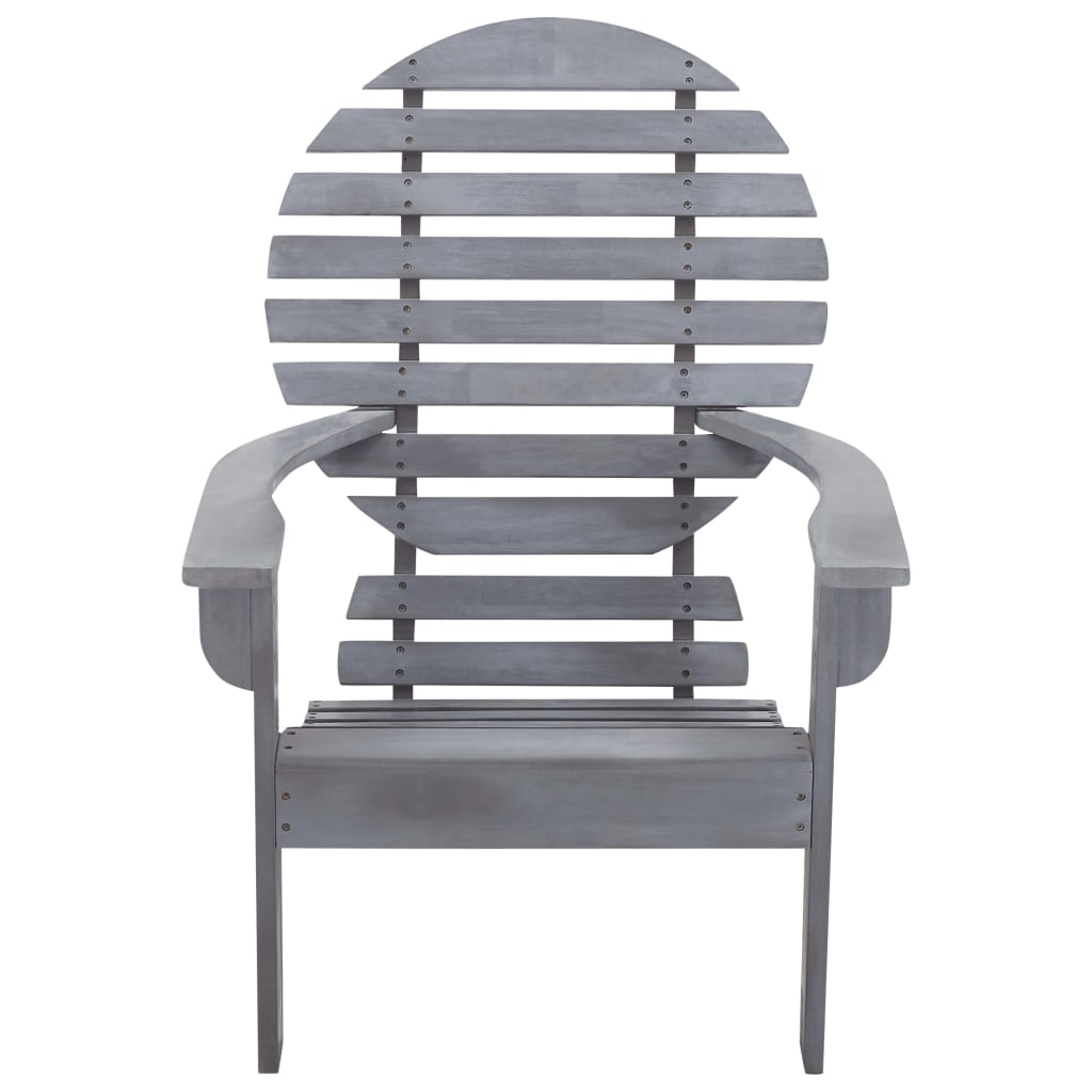 vidaXL Garden Chair | Grey | Solid acacia wood | Light, easy to move