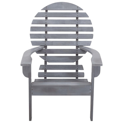 vidaXL Garden Chair | Grey | Solid acacia wood | Light, easy to move