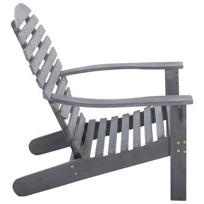 vidaXL Garden Chair | Grey | Solid acacia wood | Light, easy to move