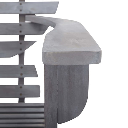 vidaXL Garden Chair | Grey | Solid acacia wood | Light, easy to move
