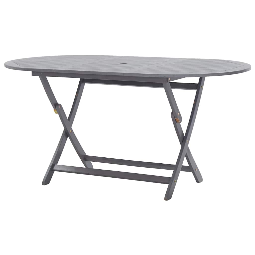 vidaXL Folding Garden Table 160x85x75 cm Solid Acacia Wood