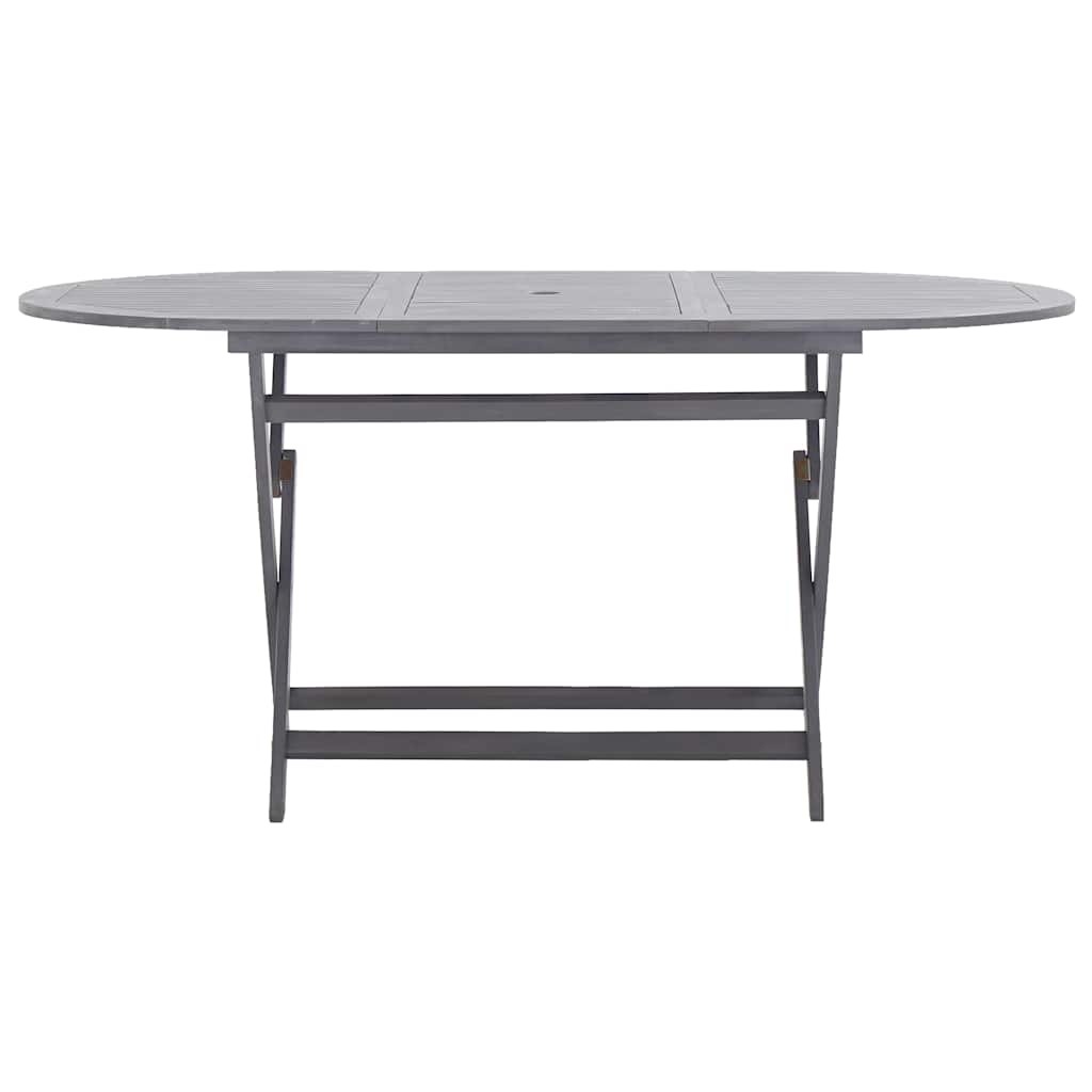 vidaXL Folding Garden Table 160x85x75 cm Solid Acacia Wood