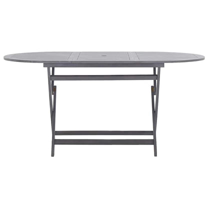 vidaXL Folding Garden Table 160x85x75 cm Solid Acacia Wood