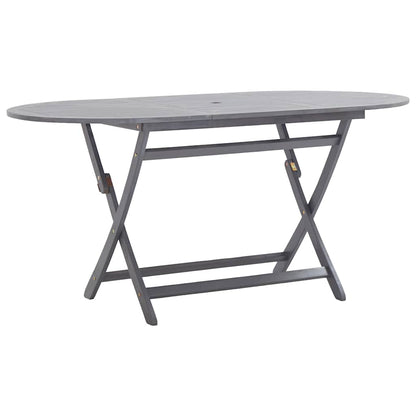 vidaXL Folding Garden Table 160x85x75 cm Solid Acacia Wood