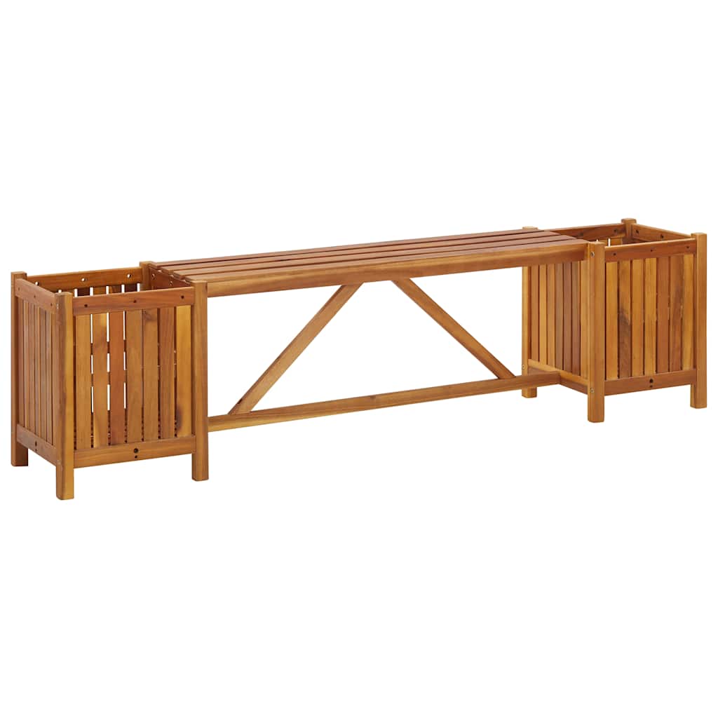 vidaXL Garden Bench | Light Brown | Solid Acacia Wood | 150 cm x 30 cm x 40 cm