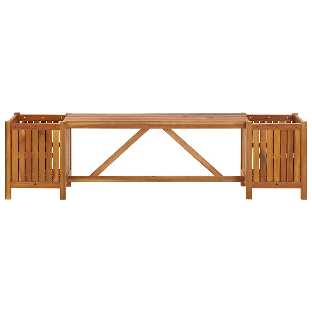 vidaXL Garden Bench | Light Brown | Solid Acacia Wood | 150 cm x 30 cm x 40 cm