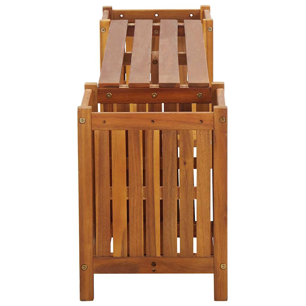 vidaXL Garden Bench | Light Brown | Solid Acacia Wood | 150 cm x 30 cm x 40 cm