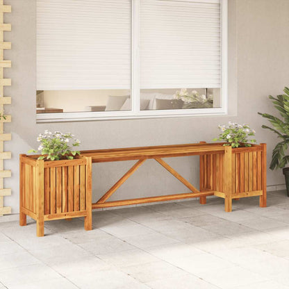 vidaXL Garden Bench | Light Brown | Solid Acacia Wood | 150 cm x 30 cm x 40 cm