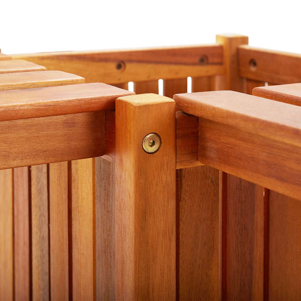 vidaXL Garden Bench | Brown | Solid acacia wood | 117x117x40 cm | Durable