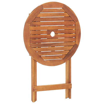 vidaXL Folding Garden Table 60x75 cm Solid Acacia Wood