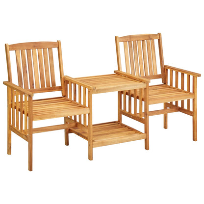 vidaXL Bistro Set | Natural wood colour | Solid Acacia wood | Standard | Durable