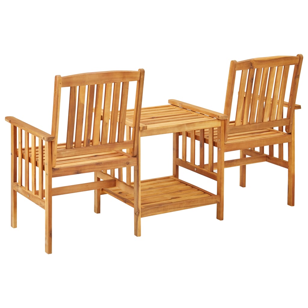 vidaXL Bistro Set | Natural wood colour | Solid Acacia wood | Standard | Durable