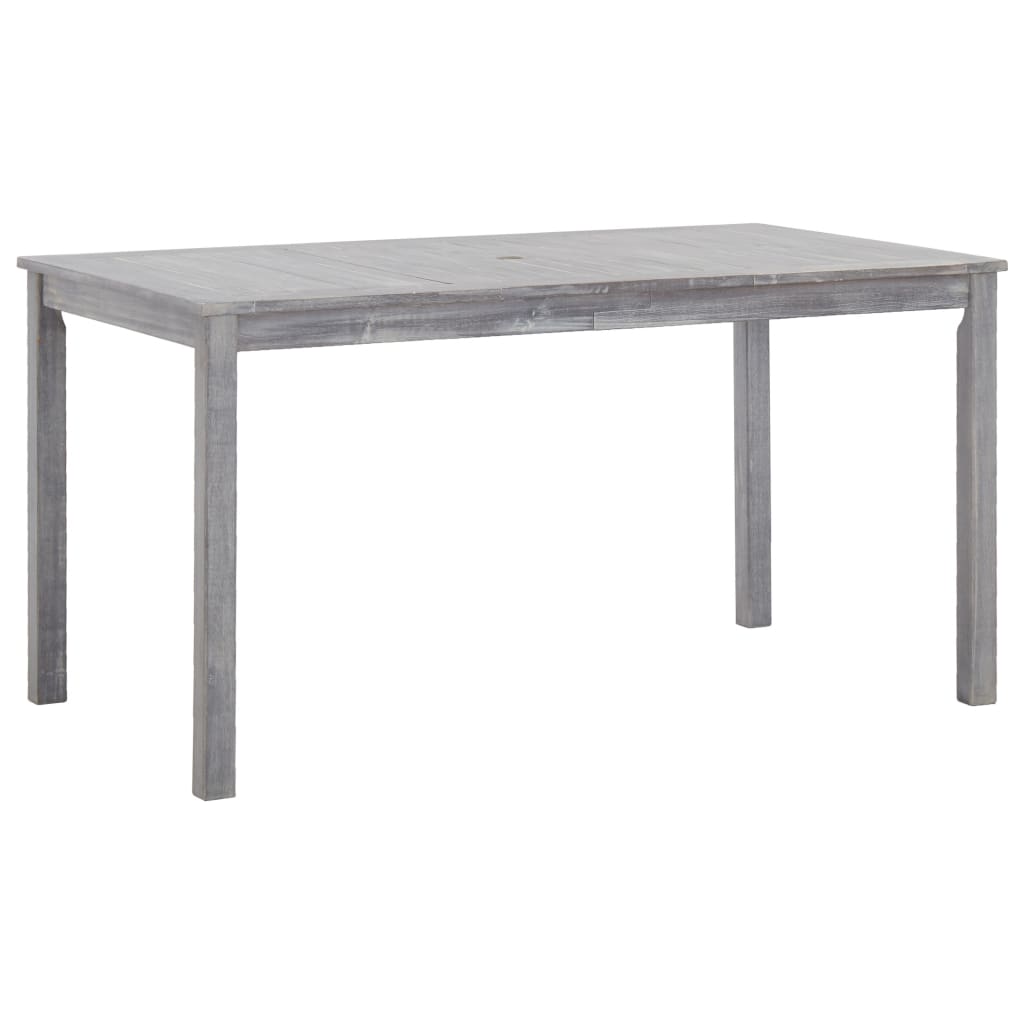 vidaXL Outdoor Dining Set | Grey | Solid Acacia Wood | Medium |  Durable