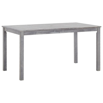 vidaXL Outdoor Dining Set | Grey | Solid Acacia Wood | Medium |  Durable