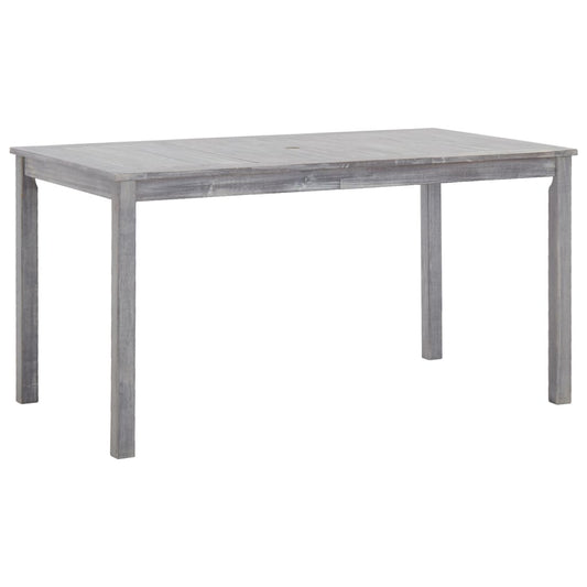 vidaXL Outdoor Dining Set | Grey | Solid Acacia Wood | Medium |  Durable
