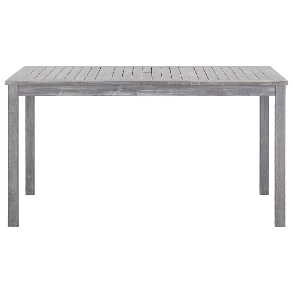 vidaXL Outdoor Dining Set | Grey | Solid Acacia Wood | Medium |  Durable