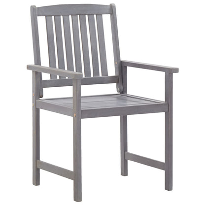 vidaXL Outdoor Dining Set | Grey | Solid Acacia Wood | Medium |  Durable