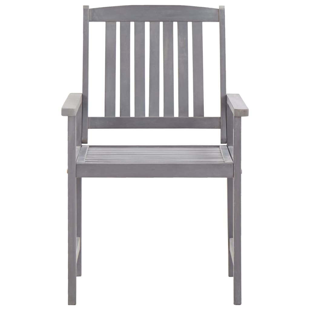 vidaXL Outdoor Dining Set | Grey | Solid Acacia Wood | Medium |  Durable