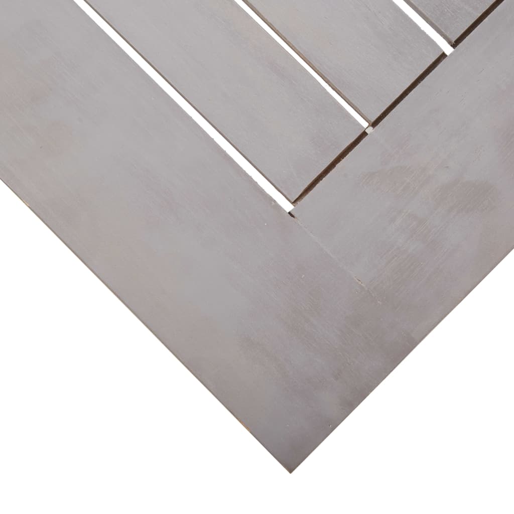 vidaXL Outdoor Table And Chair | Grey Wash | Solid Acacia Wood | Large