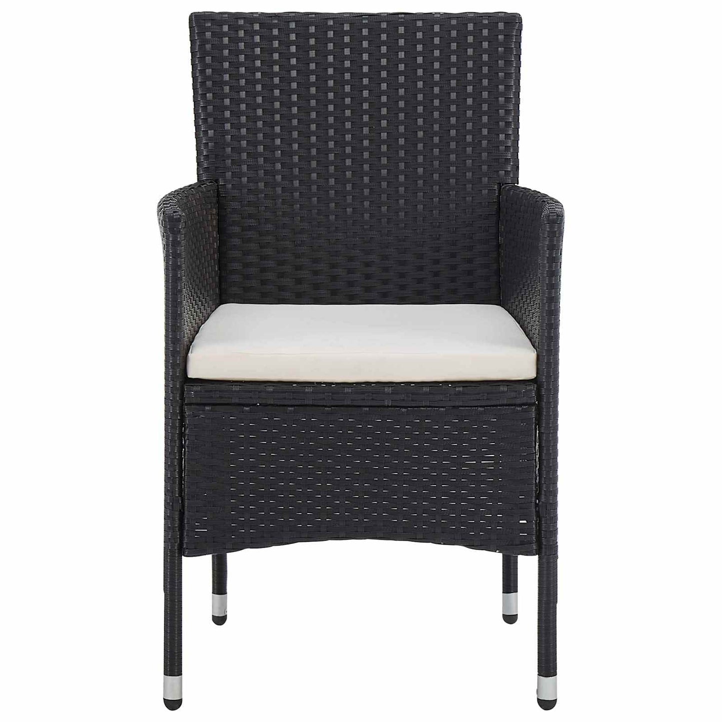 vidaXL Furniture Set 5 pcs Black