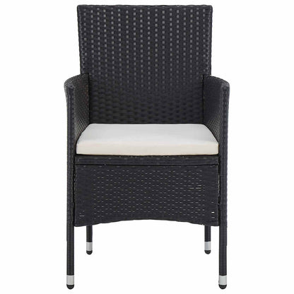 vidaXL Furniture Set 5 pcs Black