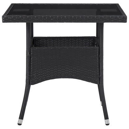 vidaXL Furniture Set 5 pcs Black