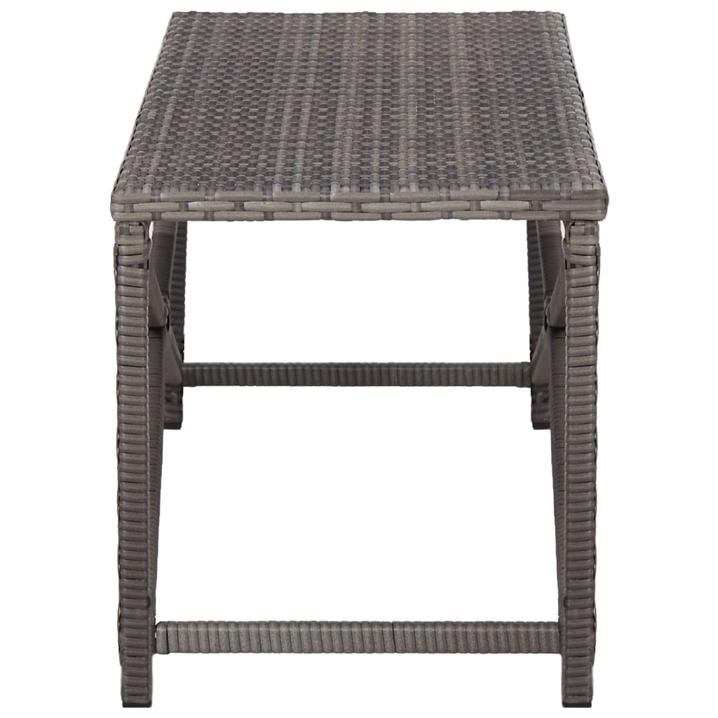 vidaXL Bench | Grey | PE Rattan, Powder-Coated Steel | 120 cm |  Tough  | Bench