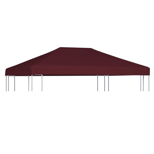 46624 vidaXL Gazebo Top Cover 310 g/m² 3x4 m Bordeaux