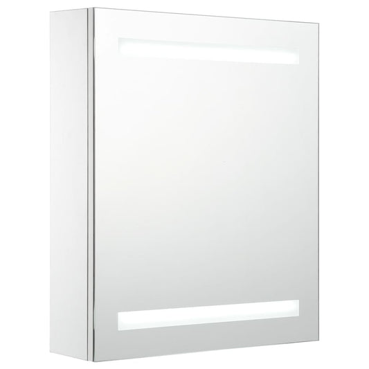 vidaXL LED Bathroom Mirror Cabinet 50x13.5x60 cm