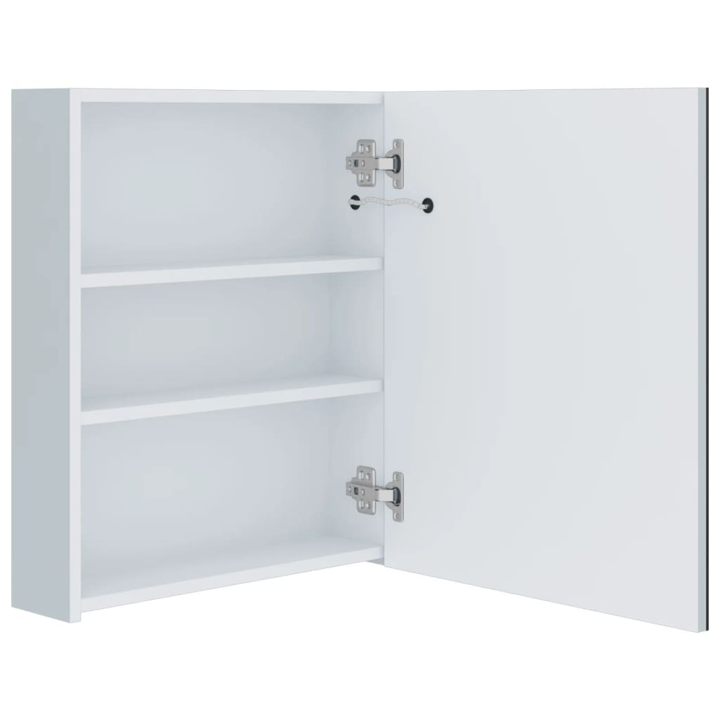 vidaXL LED Bathroom Mirror Cabinet 50x13.5x60 cm