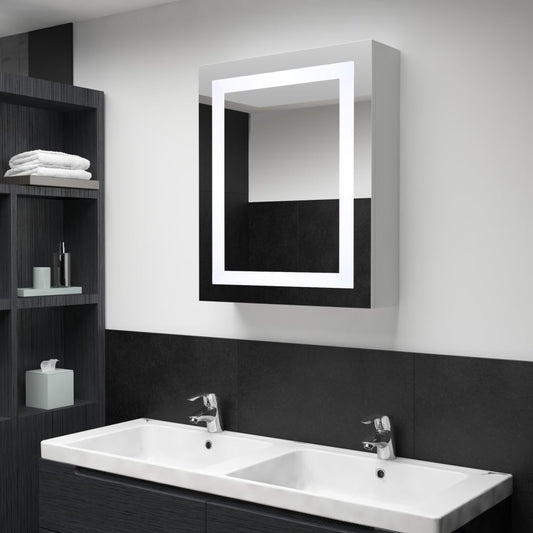 285116 vidaXL LED Bathroom Mirror Cabinet 50x13x70 cm
