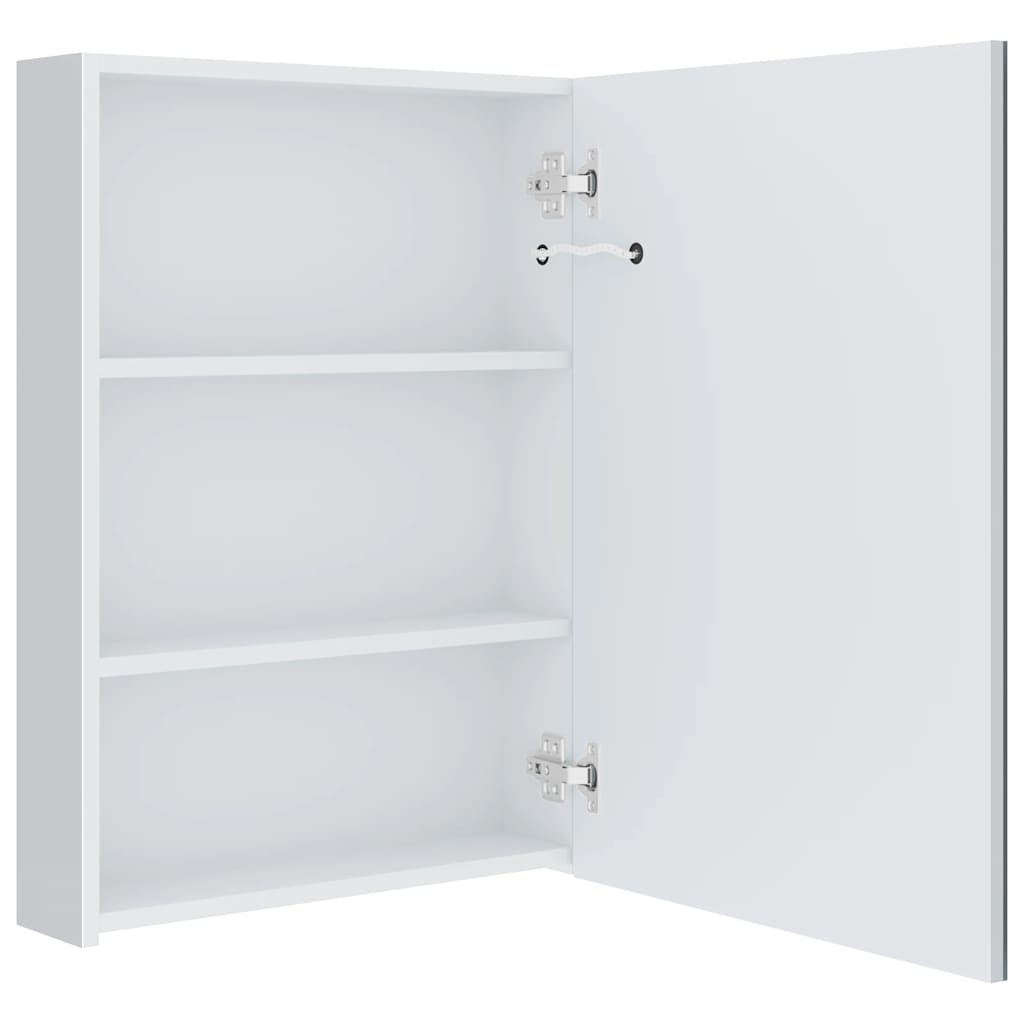 vidaXL LED Bathroom Mirror Cabinet 50x13x70 cm