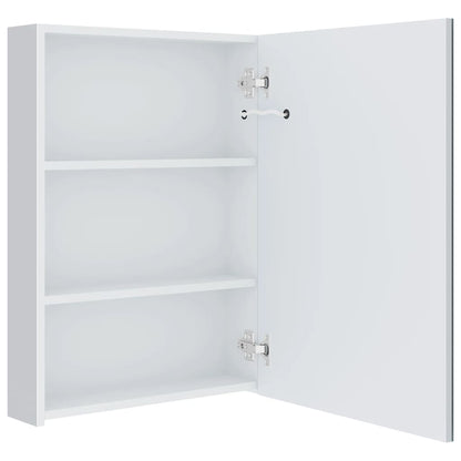 vidaXL LED Bathroom Mirror Cabinet 50x13x70 cm