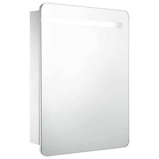 285118 vidaXL LED Bathroom Mirror Cabinet 60x11x80 cm