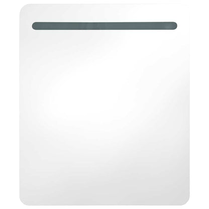 285119 vidaXL LED Bathroom Mirror Cabinet 68x9x80 cm