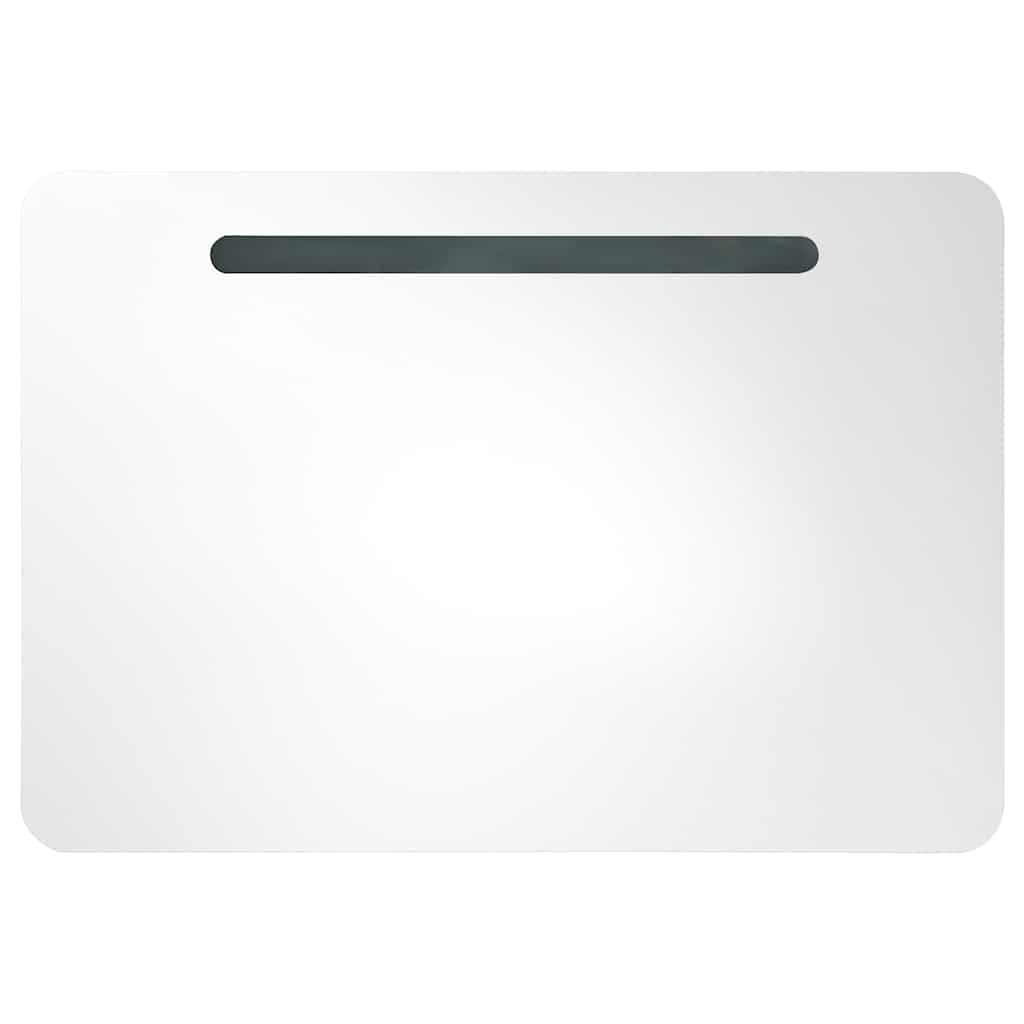 vidaXL LED Bathroom Mirror Cabinet 80x9,5x55 cm