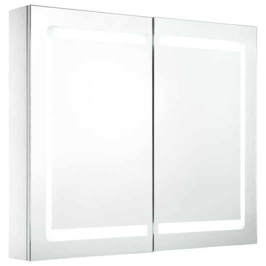 vidaXL Bathroom Cabinet | White and silver