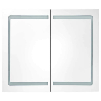 285123 vidaXL LED Bathroom Mirror Cabinet 80x12,2x68 cm